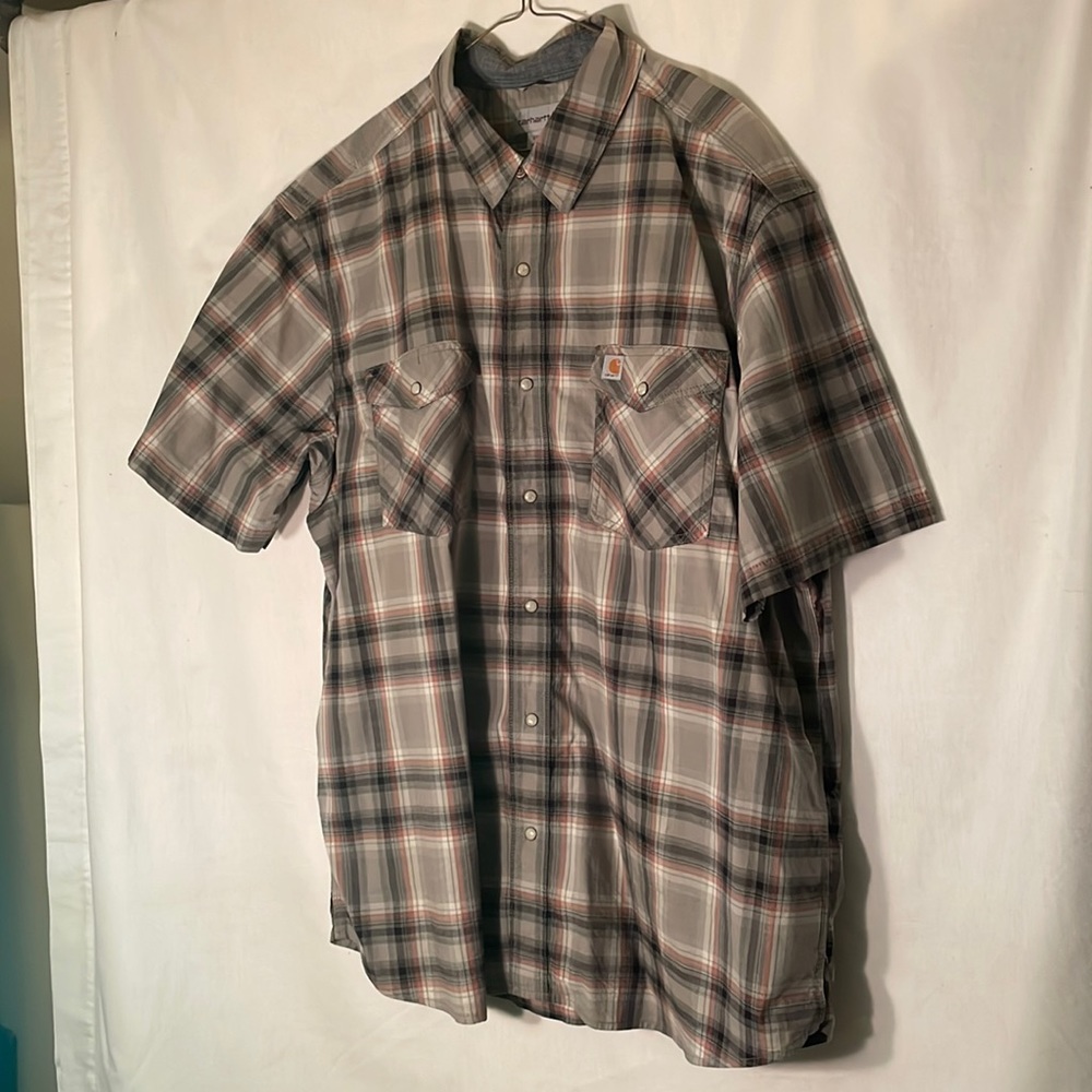 Carhartt Men’s Casual Short Sleeve Button Down